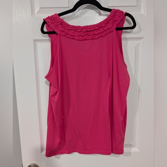 Lane Bryant Relaxed Fit Pink Sleeveless Top in Size 18/20W (2X) - Picture 7 of 7